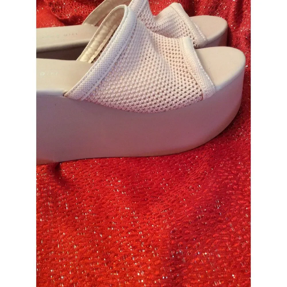 Madden Girl Pink Platform Slip On Shoes Size 9M CADE